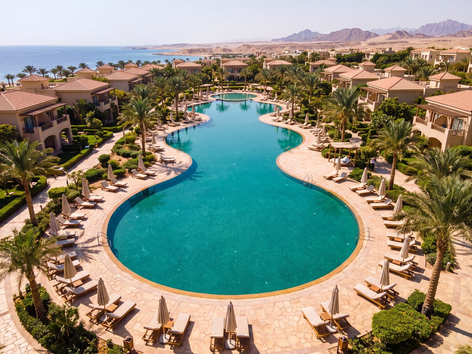 Resort Lagoon from Above